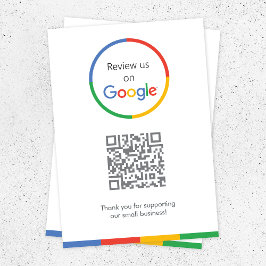 Google-Bewertungen | Business Review Link QR Code Begleitkarte