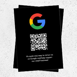 Google-Bewertungen | Business Review Link QR Code Begleitkarte