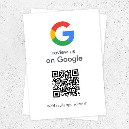 Google-Bewertungen | Business Review Link QR Code Begleitkarte
