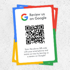 Google-Bewertungen | Business Review Link QR Code Begleitkarte