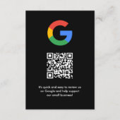 Google-Bewertungen | Business Review Link QR Code Begleitkarte (Vorderseite)