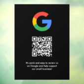 Google-Bewertungen | Business Review Link QR Code Fensteraufkleber (Blatt 3)