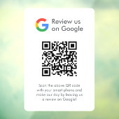 Google-Bewertungen | Business Review Link QR Code Fensteraufkleber (Blatt 3)
