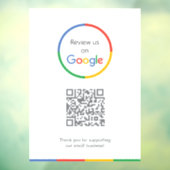 Google-Bewertungen | Business Review Link QR Code Fensteraufkleber (Blatt 3)