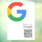 Google-Bewertungen | Business Review Link QR Code Fensteraufkleber (Blatt 3)