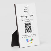 Google-Bewertungen | Business Review Link QR Code Fotoplatte (Seite)