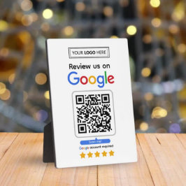 Google-Bewertungen | Business Review Link QR Code Fotoplatte