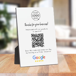 Google-Bewertungen | Business Review Link QR Code Fotoplatte