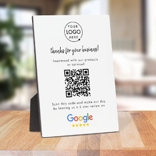 Google-Bewertungen Business Review Link QR Code Fotoplatte