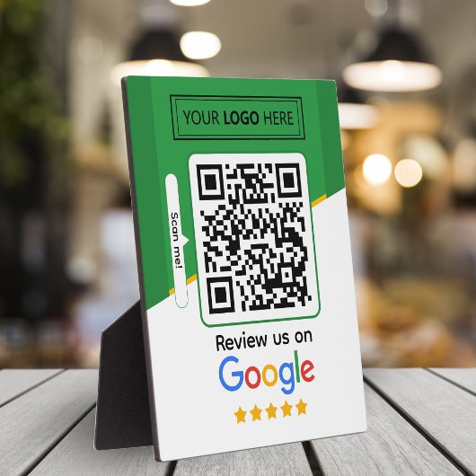 Google-Bewertungen | Business Review Link QR Code Fotoplatte