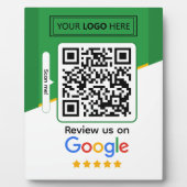 Google-Bewertungen | Business Review Link QR Code Fotoplatte (Vorderseite)