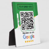 Google-Bewertungen | Business Review Link QR Code Fotoplatte (Seite)