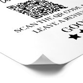 Google-Bewertungen | Business Review Link QR Code- Poster (Ecke)