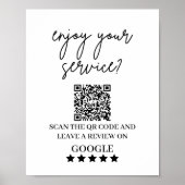Google-Bewertungen | Business Review Link QR Code- Poster (Vorne)