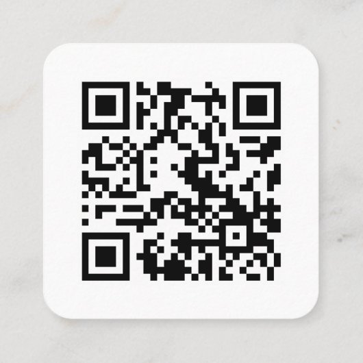 Google-Bewertungen | Business Review Link QR Code  Quadratische Visitenkarte (Rückseite)