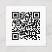 Google-Bewertungen | Business Review Link QR Code Quadratische Visitenkarte (Rückseite)