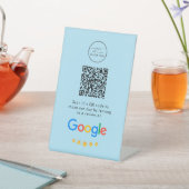Google-Bewertungen | Business Review Link QR Code Sockelschild (In SItu)