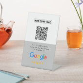 Google-Bewertungen | Business Review Link QR Code Sockelschild (In SItu)