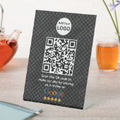 Google-Bewertungen | Business Review Link QR Code Sockelschild (In Situ)