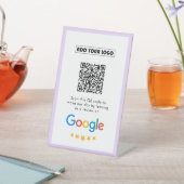 Google-Bewertungen | Business Review Link QR Code Sockelschild (In SItu)