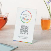 Google-Bewertungen | Business Review Link QR Code Sockelschild (In SItu)