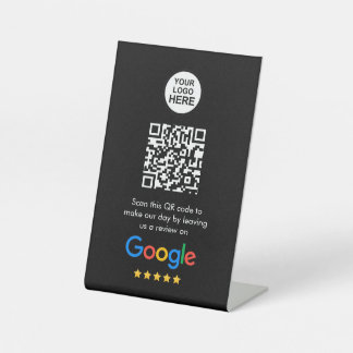 Google-Bewertungen | Business Review Link QR Code Sockelschild