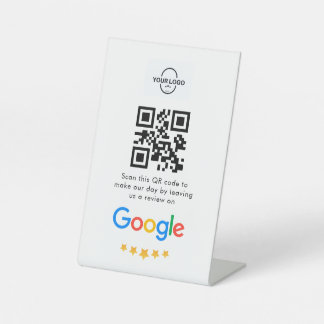 Google-Bewertungen | Business Review Link QR Code Sockelschild