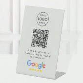 Google-Bewertungen | Business Review Link QR Code  Sockelschild