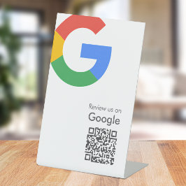 Google-Bewertungen | Business Review Link QR Code Sockelschild