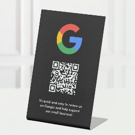 Google-Bewertungen | Business Review Link QR Code Sockelschild