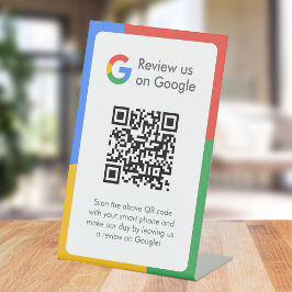 Google-Bewertungen | Business Review Link QR Code Sockelschild