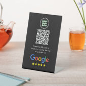 Google-Bewertungen | Business Review Link QR Code Sockelschild (In SItu)
