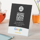 Google-Bewertungen | Business Review Link QR Code Sockelschild (In Situ)