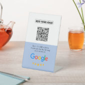 Google-Bewertungen | Business Review Link QR Code Sockelschild (In SItu)