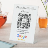Google-Bewertungen | Business Review Link QR Code Sockelschild (In Situ)