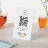 Google-Bewertungen | Business Review Link QR Code Sockelschild (In SItu)