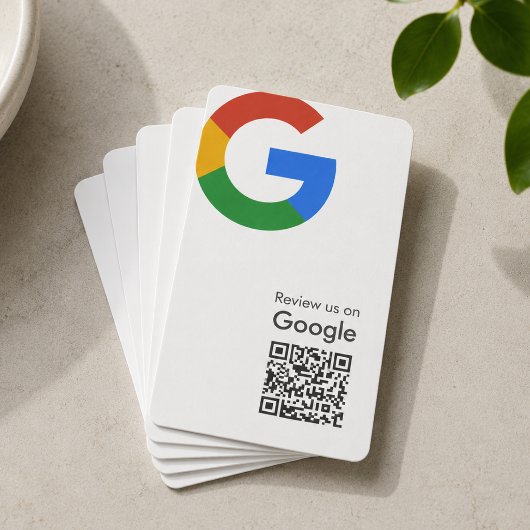 Google-Bewertungen | Business Review Link QR Code Visitenkarte