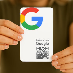 Google-Bewertungen Business Review Link QR Code Visitenkarte