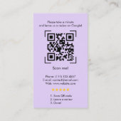 Google-Bewertungen | Business Review Link QR Code Visitenkarte (Rückseite)