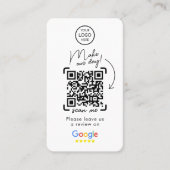 Google-Bewertungen | Business Review | QR Code Bus Visitenkarte (Vorderseite)