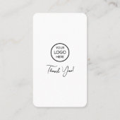 Google-Bewertungen | Business Review | QR Code Bus Visitenkarte (Rückseite)