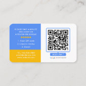 Google-Bewertungen | Business Review | QR-Code Visitenkarte (Rückseite)