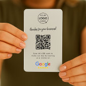 Google-Bewertungen | Business Review Us Gray QR Co Visitenkarte