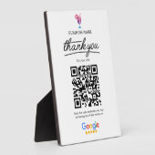 Google-Bewertungen | Cocktail Business QR Code Fotoplatte (Seite)