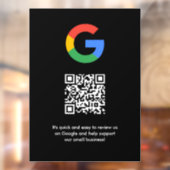 Google Bewertungen Fensteraufkleber | QR-Code Viny (Blatt 2)