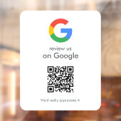 Google Bewertungen Fensteraufkleber | QR-Code Viny (Blatt 2)