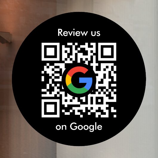 Google Bewertungen Fensteraufkleber | QR-Code Viny
