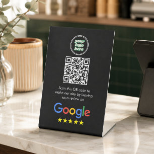 Google Bewertungen Geschäftsbewertung Link QR Co Sockelschild