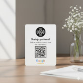 Google Bewertungen QR-Code Geschäft Beilegerkarte Begleitkarte