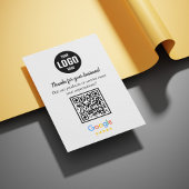 Google Bewertungen QR-Code Geschäftseinschlusskart Begleitkarte